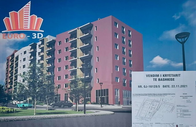 Godine Banimi dhe Sherbimi 1 dhe 7 kat me 1 dhe 2 kat parkimi nentoke, Tirane